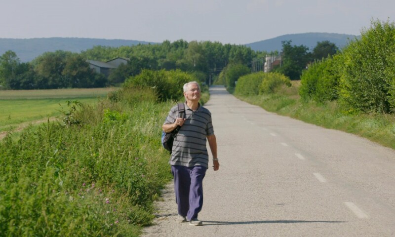 Image 1 Condemned To Remember Feature Master Tomi walking in hometown of Merašice, Slovakia 012945 TIF version